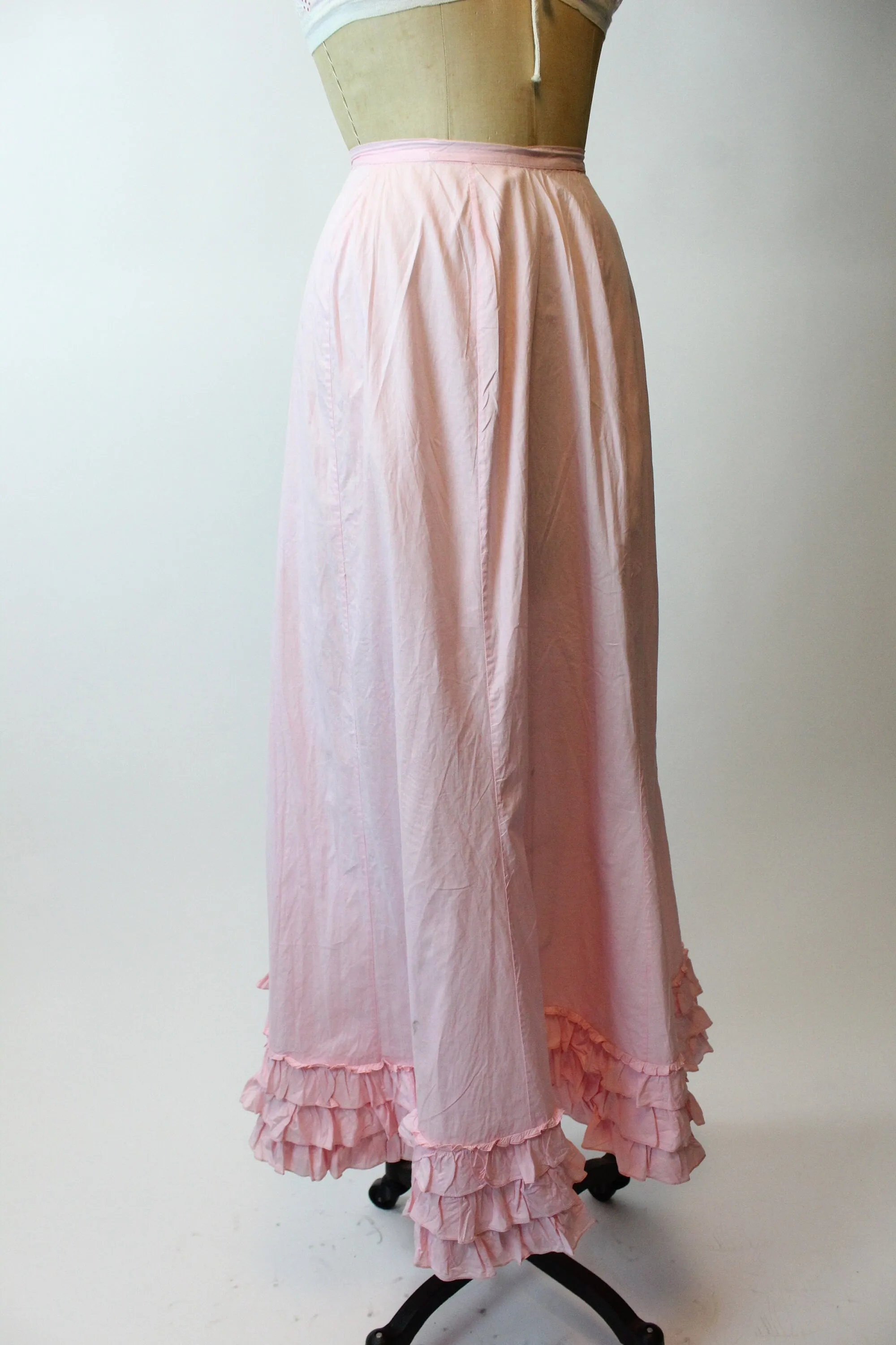 1910s ANTIQUE edwardian COTTON skirt xxs | new spring summer