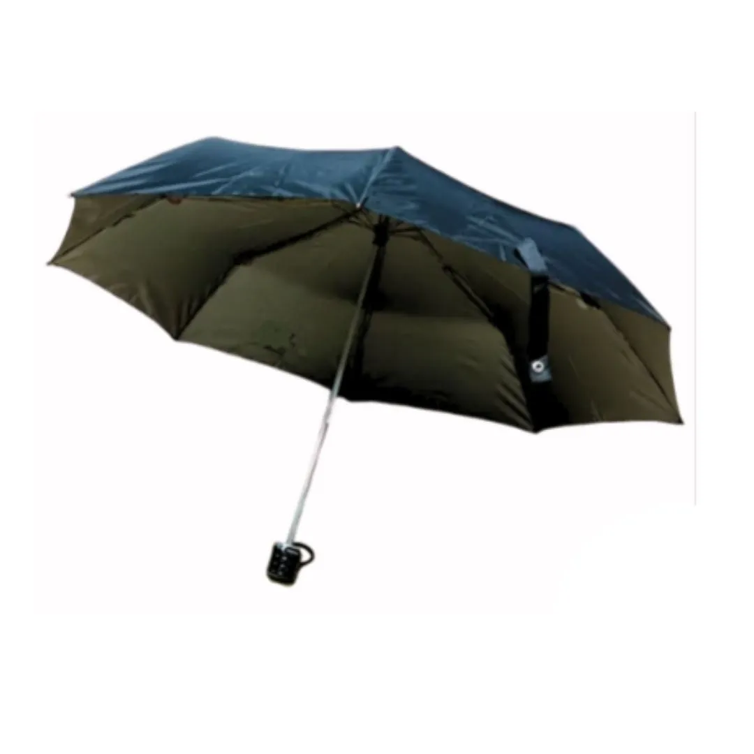 21 inch, Manual 2 Fold Umbrella, Black