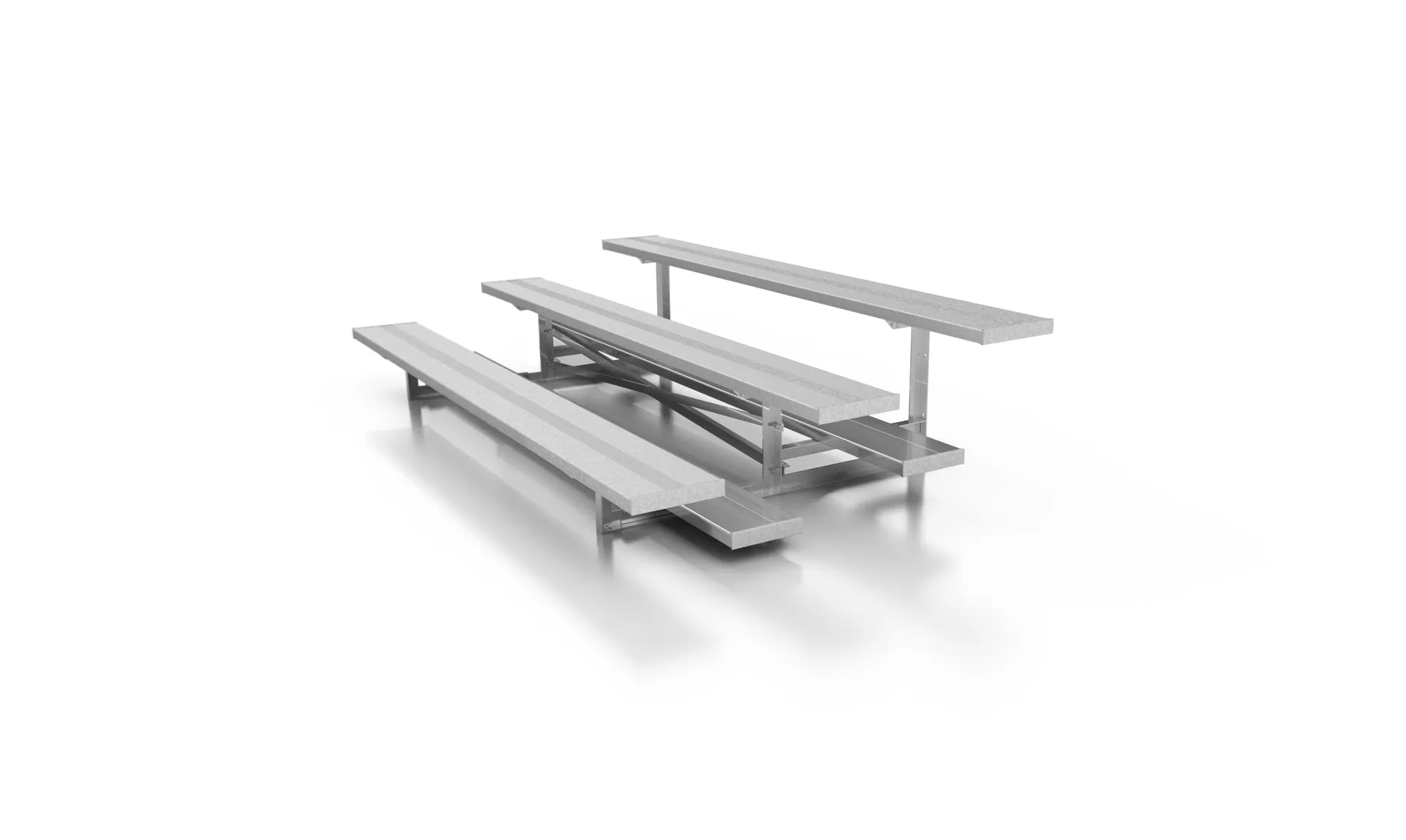 3 Row Aluminum Low Rise Bleachers