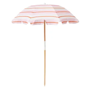 Beach Umbrella Summer Stripe Strawberry Sorbet (COD Not Available)