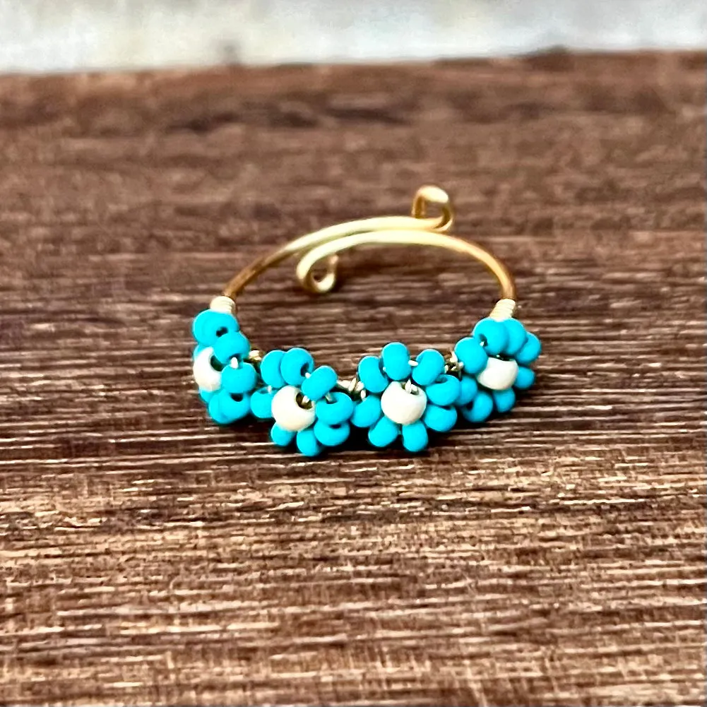 Beaded Daisy Rings