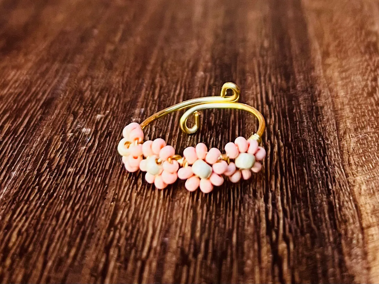 Beaded Daisy Rings