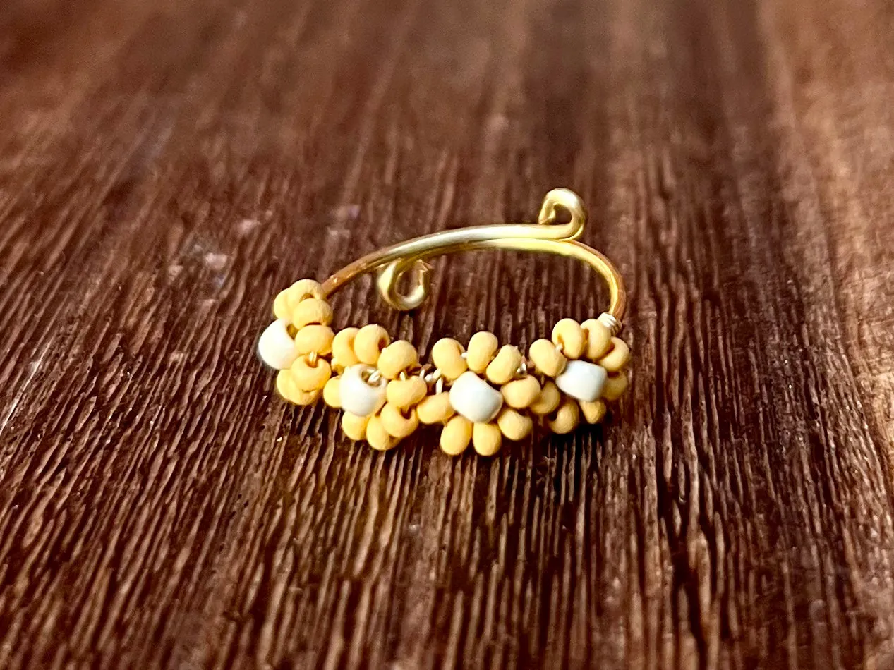 Beaded Daisy Rings