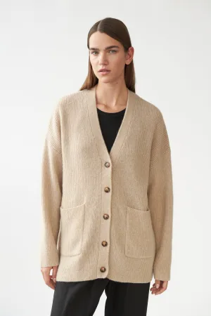 BEN CARDIGAN - JUTE - SILK/CASHMERE