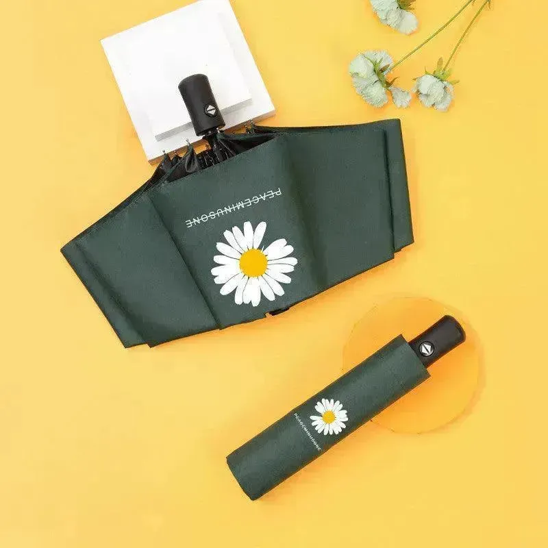 Black Gum Sunscreen Anti Ultraviolet Umbrella Advertising Umbrella Daisy Umbrella Umbrella Girl