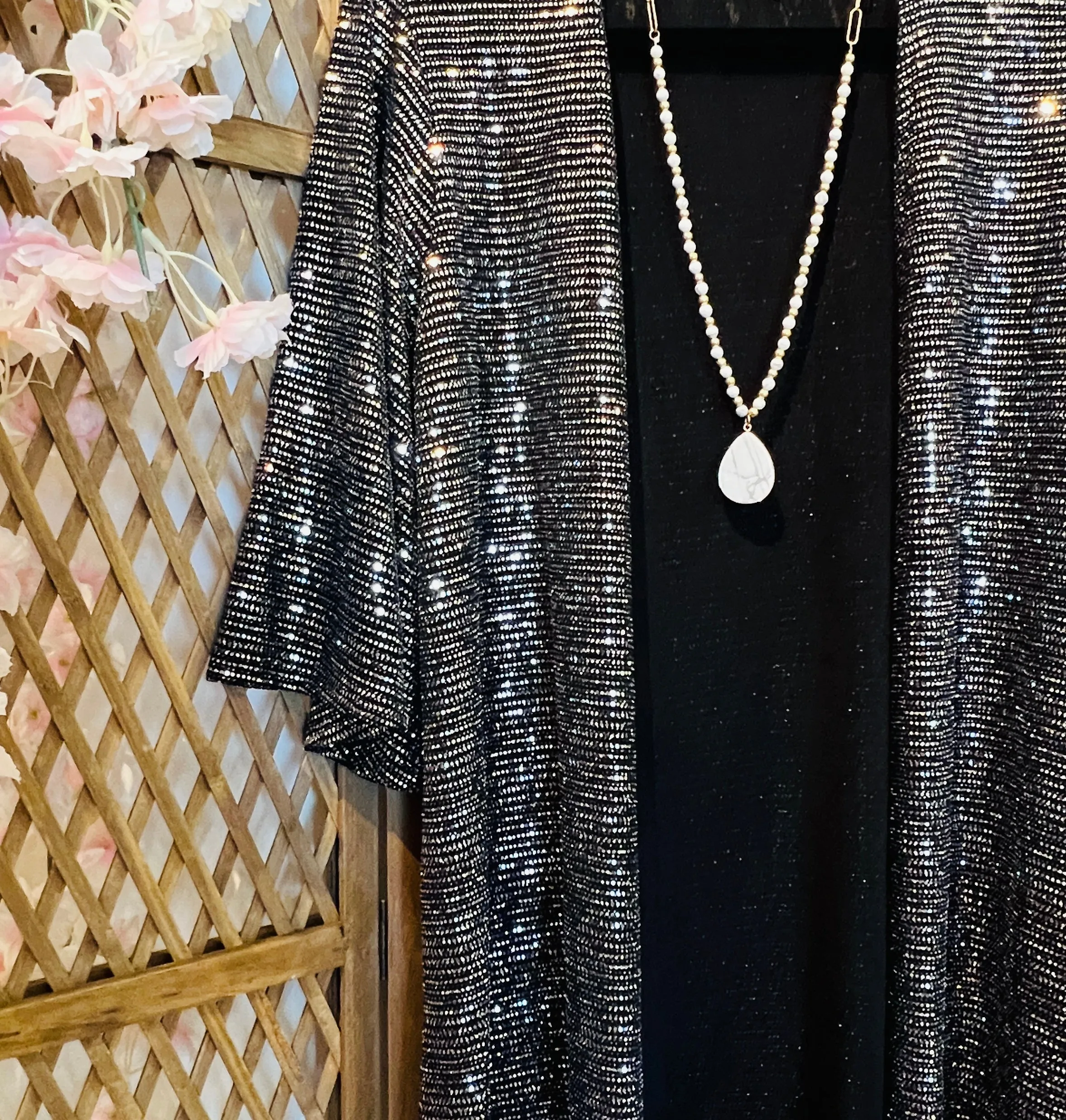 Black Sparkle Cardigan