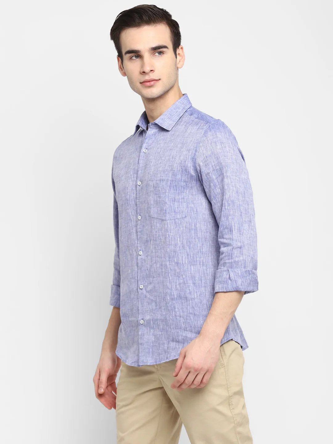 Blue Slim Fit Formal Shirt