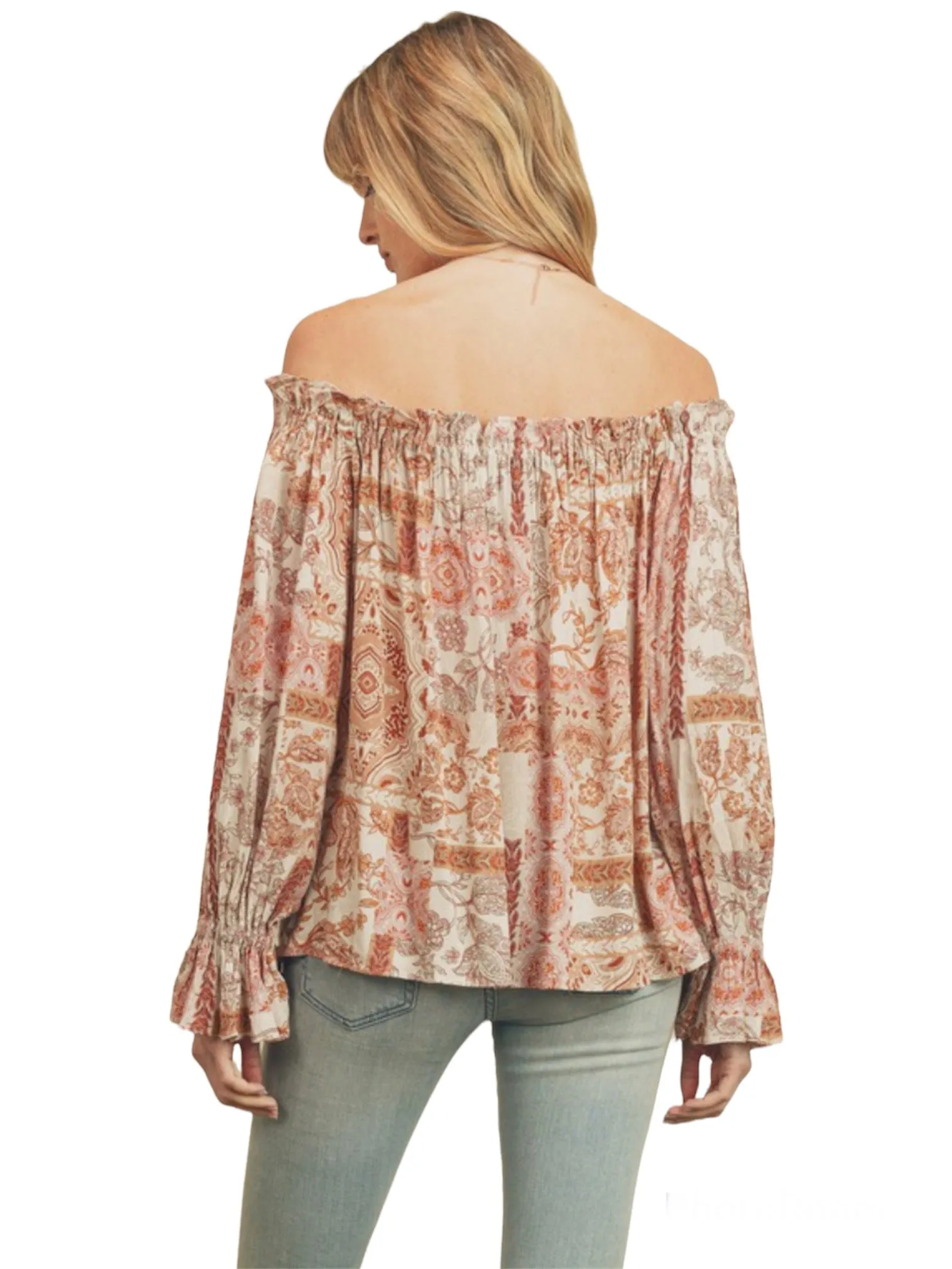 Boho Off The Shoulder Blouse