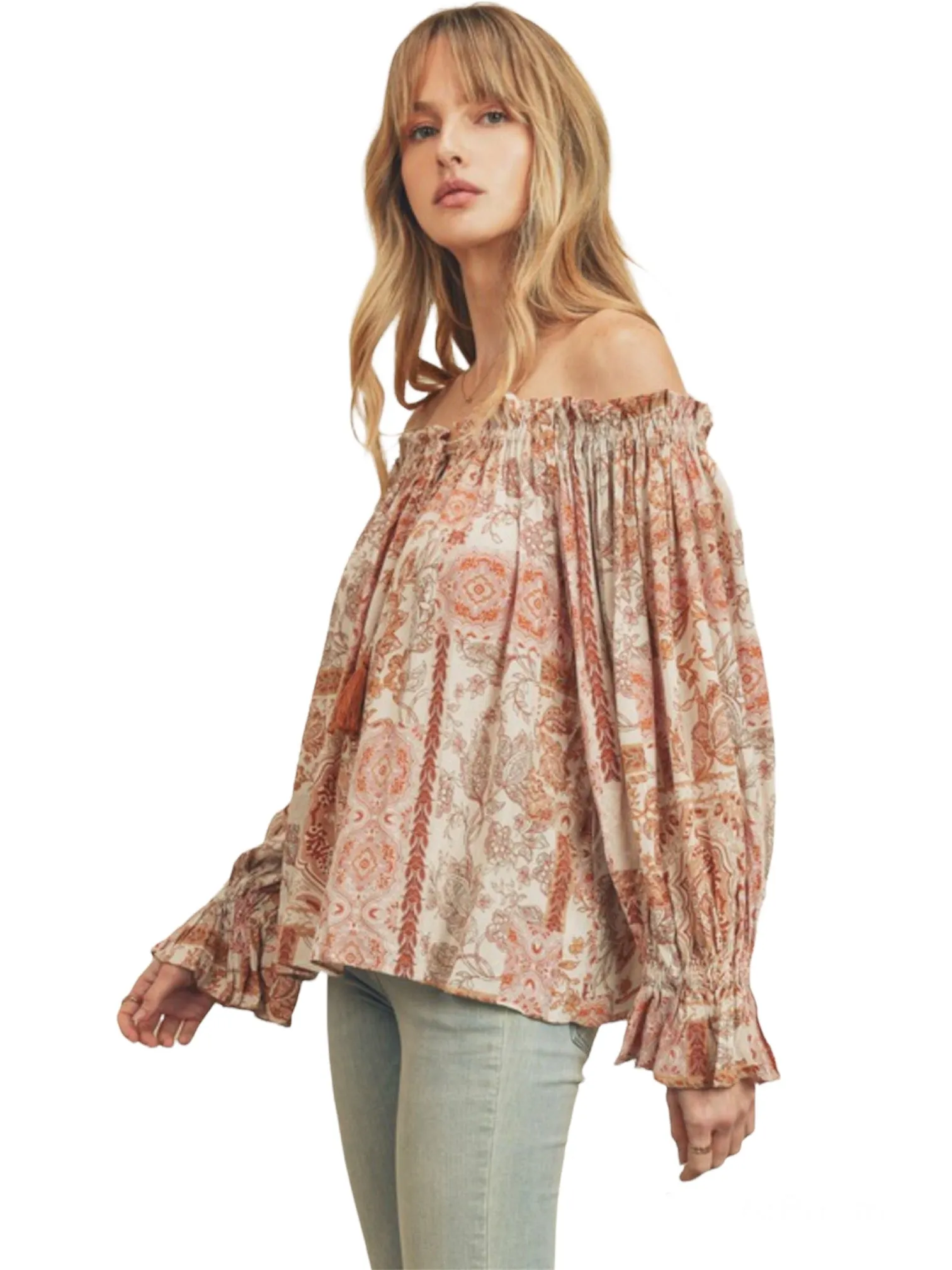 Boho Off The Shoulder Blouse