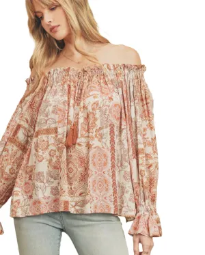 Boho Off The Shoulder Blouse