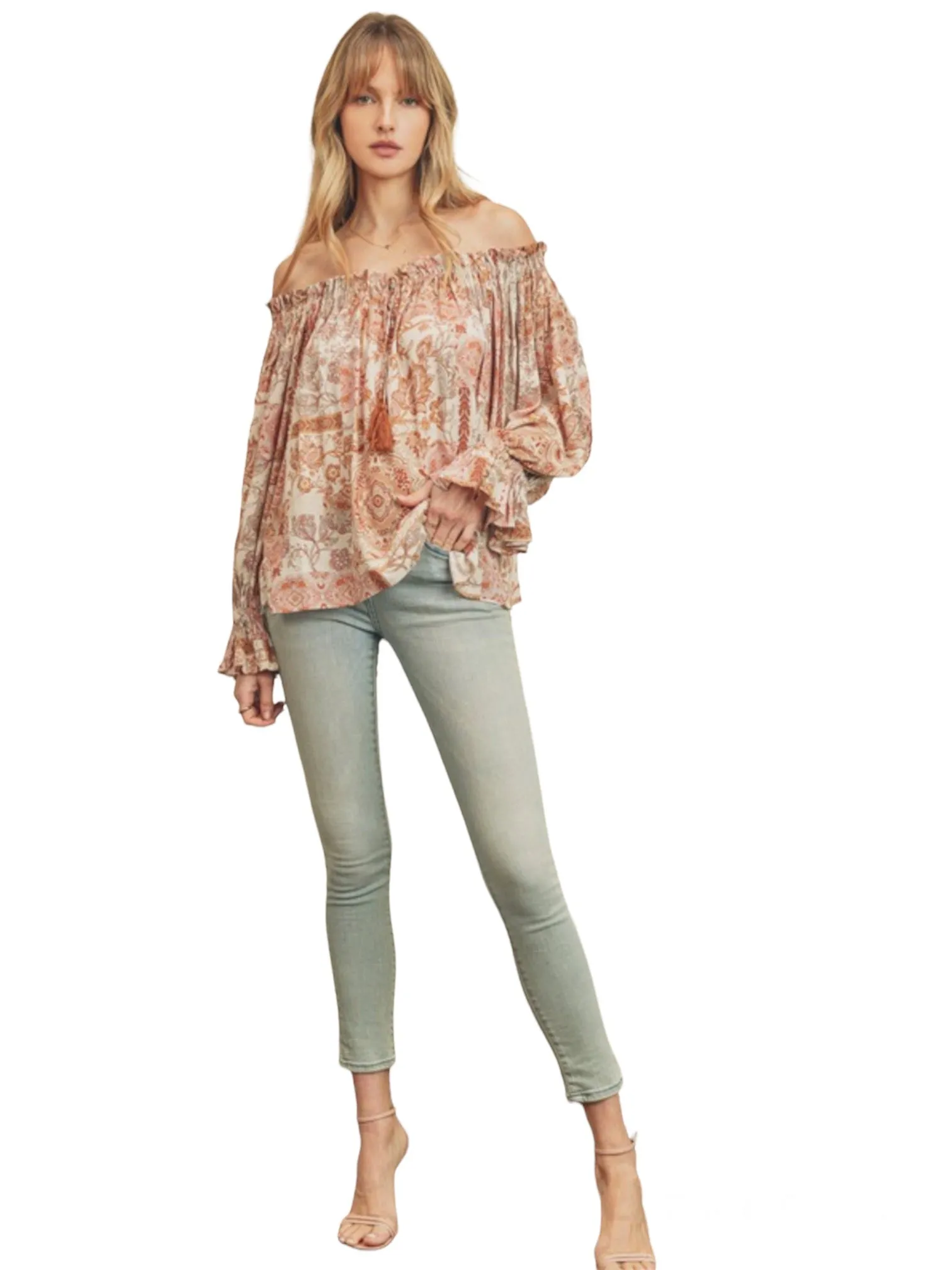 Boho Off The Shoulder Blouse