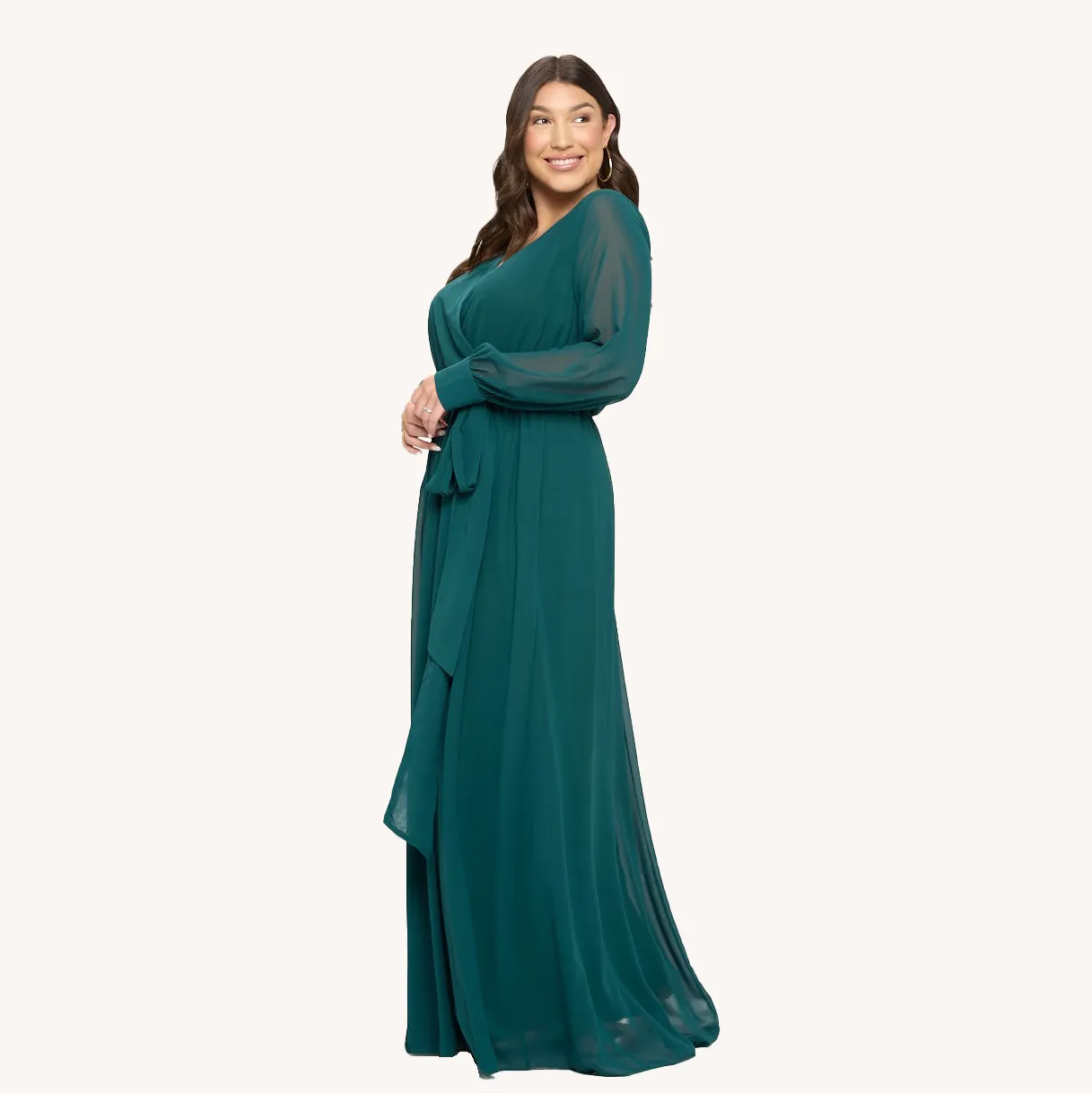 Bubble Sleeves Maxi Dress