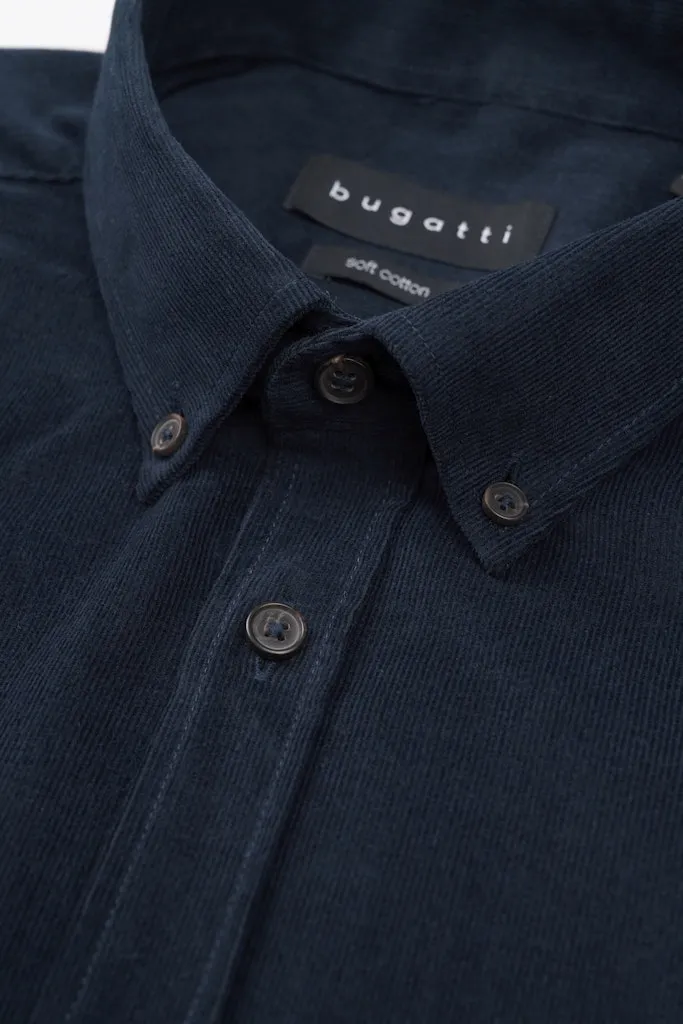 Bugatti - Button Down Cord Shirt, Navy