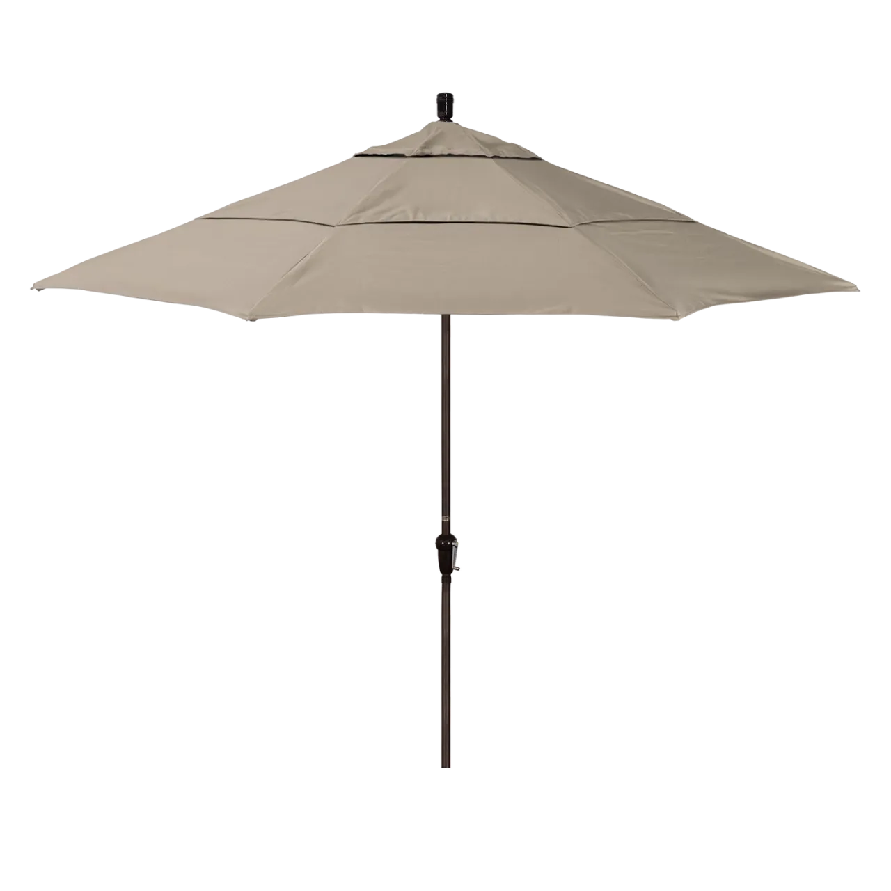 California Umbrella Sunset Series 11 ft Patio Umbrella - Residential Grade with Auto Tilt and Crank Lift