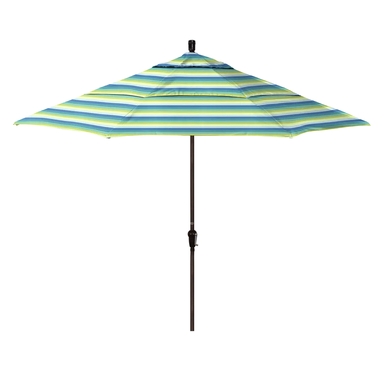 California Umbrella Sunset Series 11 ft Patio Umbrella - Residential Grade with Auto Tilt and Crank Lift