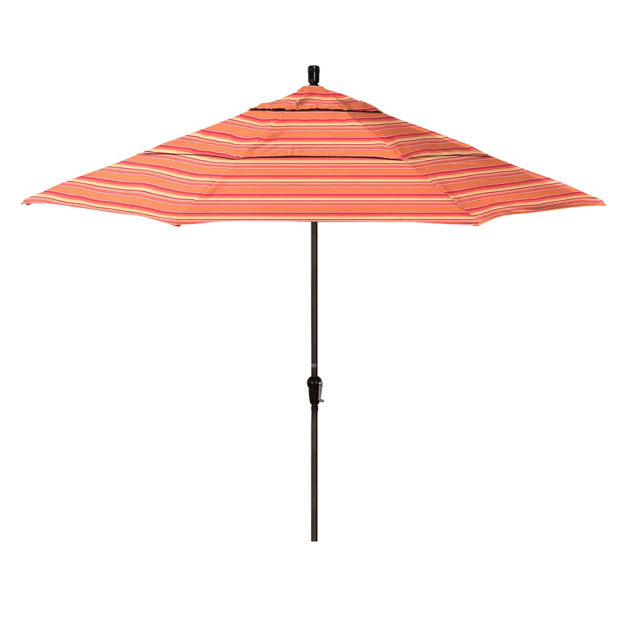 California Umbrella Sunset Series 11 ft Patio Umbrella - Residential Grade with Auto Tilt and Crank Lift