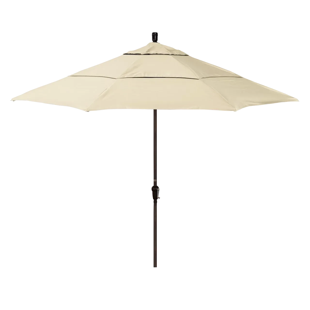 California Umbrella Sunset Series 11 ft Patio Umbrella - Residential Grade with Auto Tilt and Crank Lift