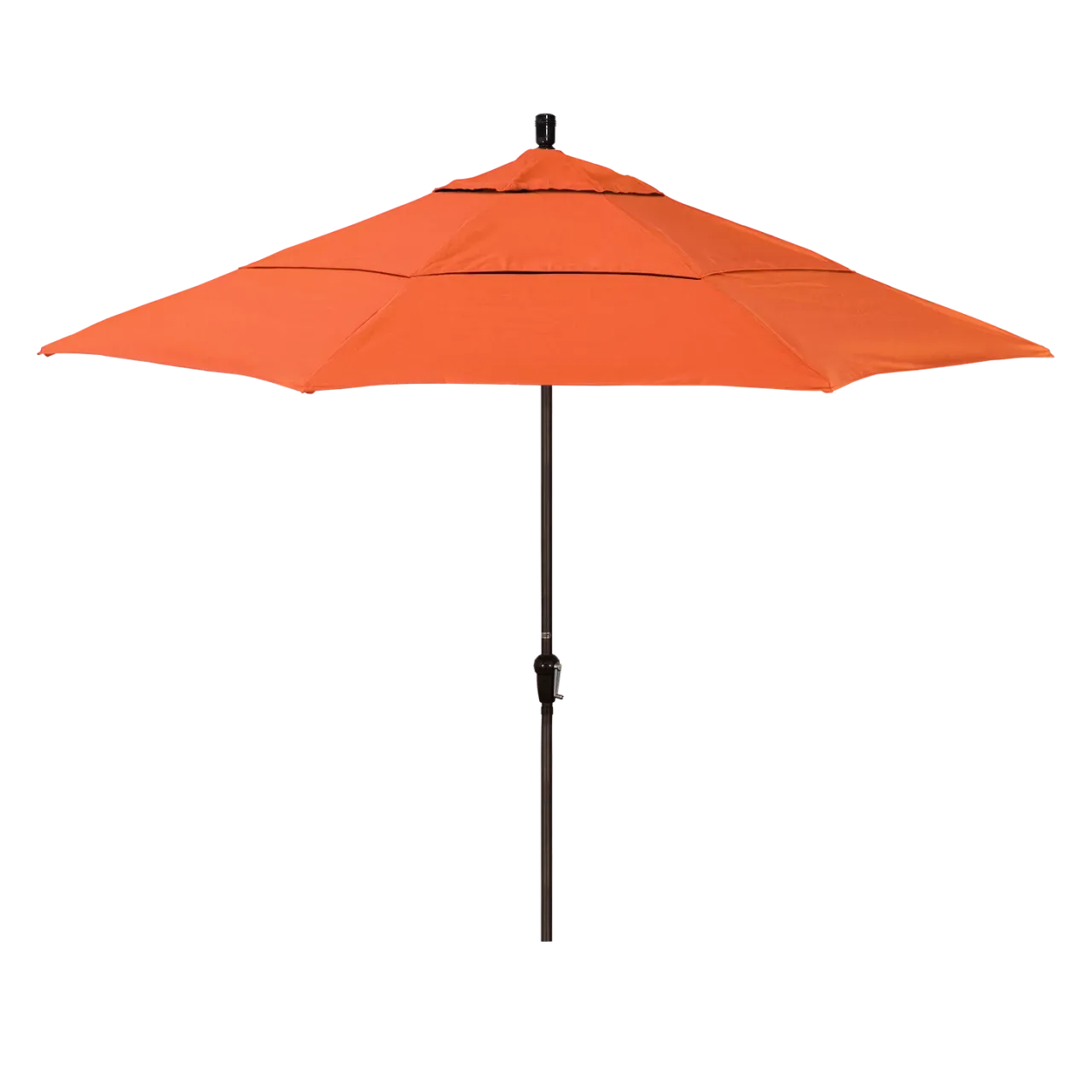 California Umbrella Sunset Series 11 ft Patio Umbrella - Residential Grade with Auto Tilt and Crank Lift