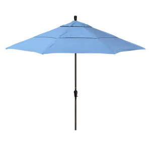 California Umbrella Sunset Series 11 ft Patio Umbrella - Residential Grade with Auto Tilt and Crank Lift