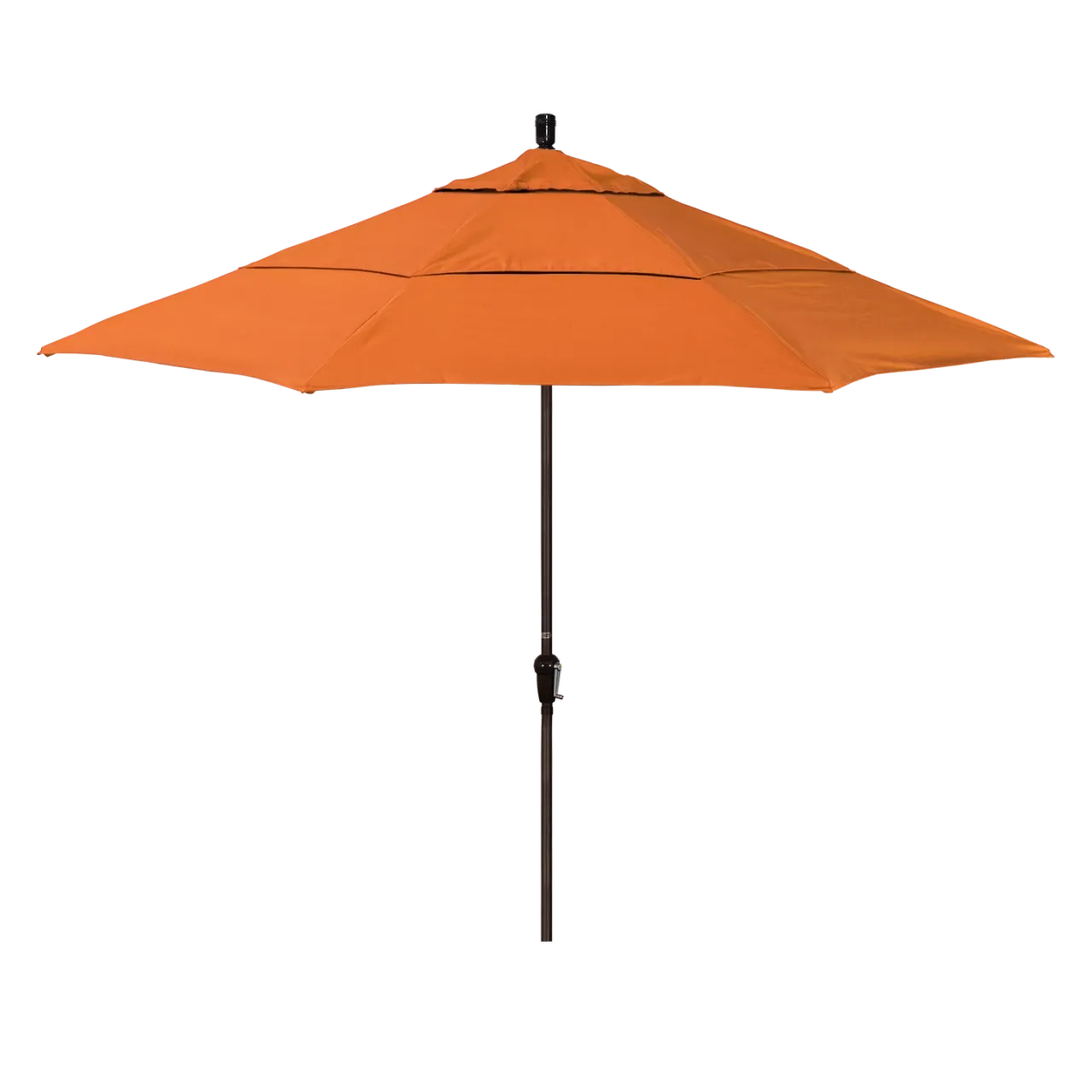 California Umbrella Sunset Series 11 ft Patio Umbrella - Residential Grade with Auto Tilt and Crank Lift