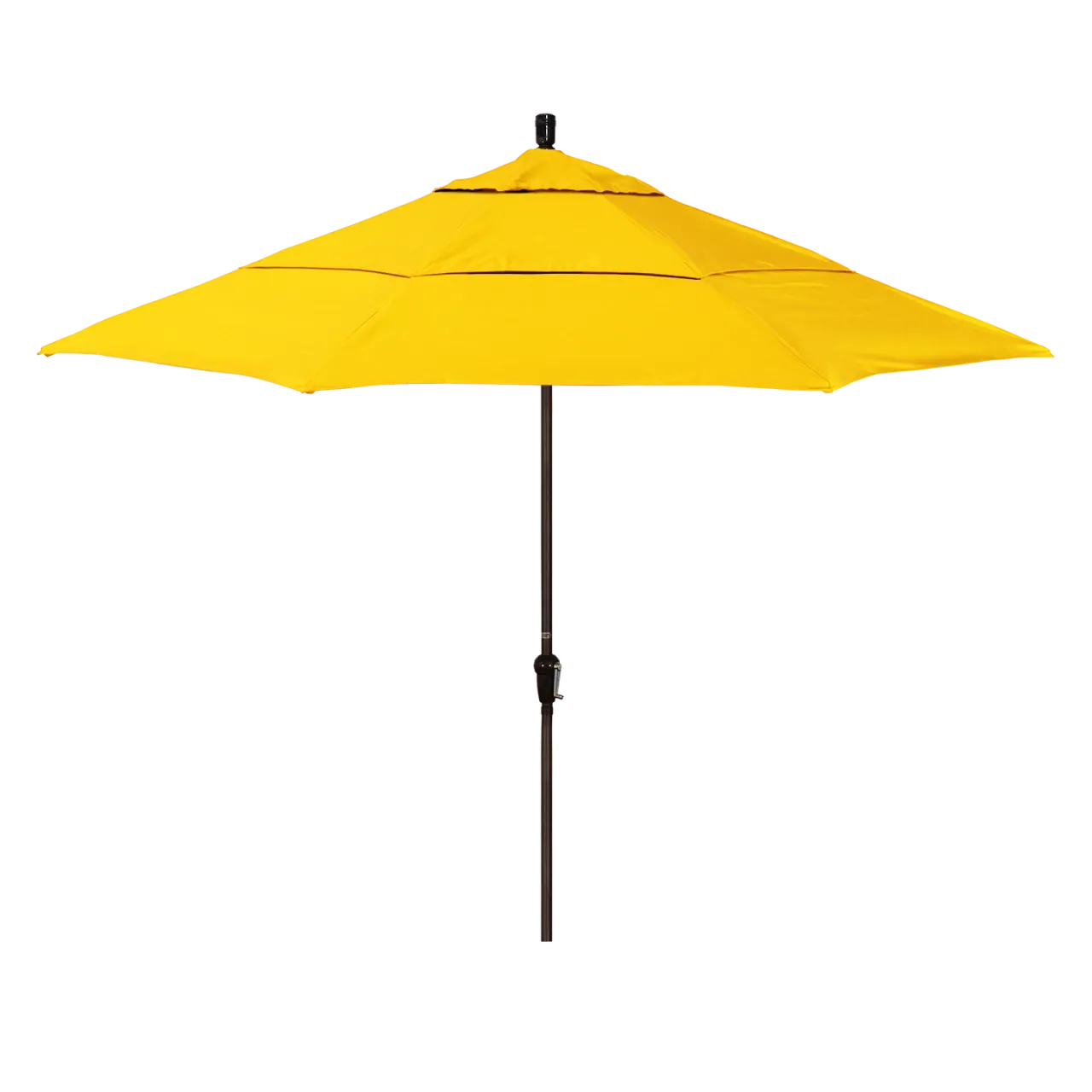 California Umbrella Sunset Series 11 ft Patio Umbrella - Residential Grade with Auto Tilt and Crank Lift