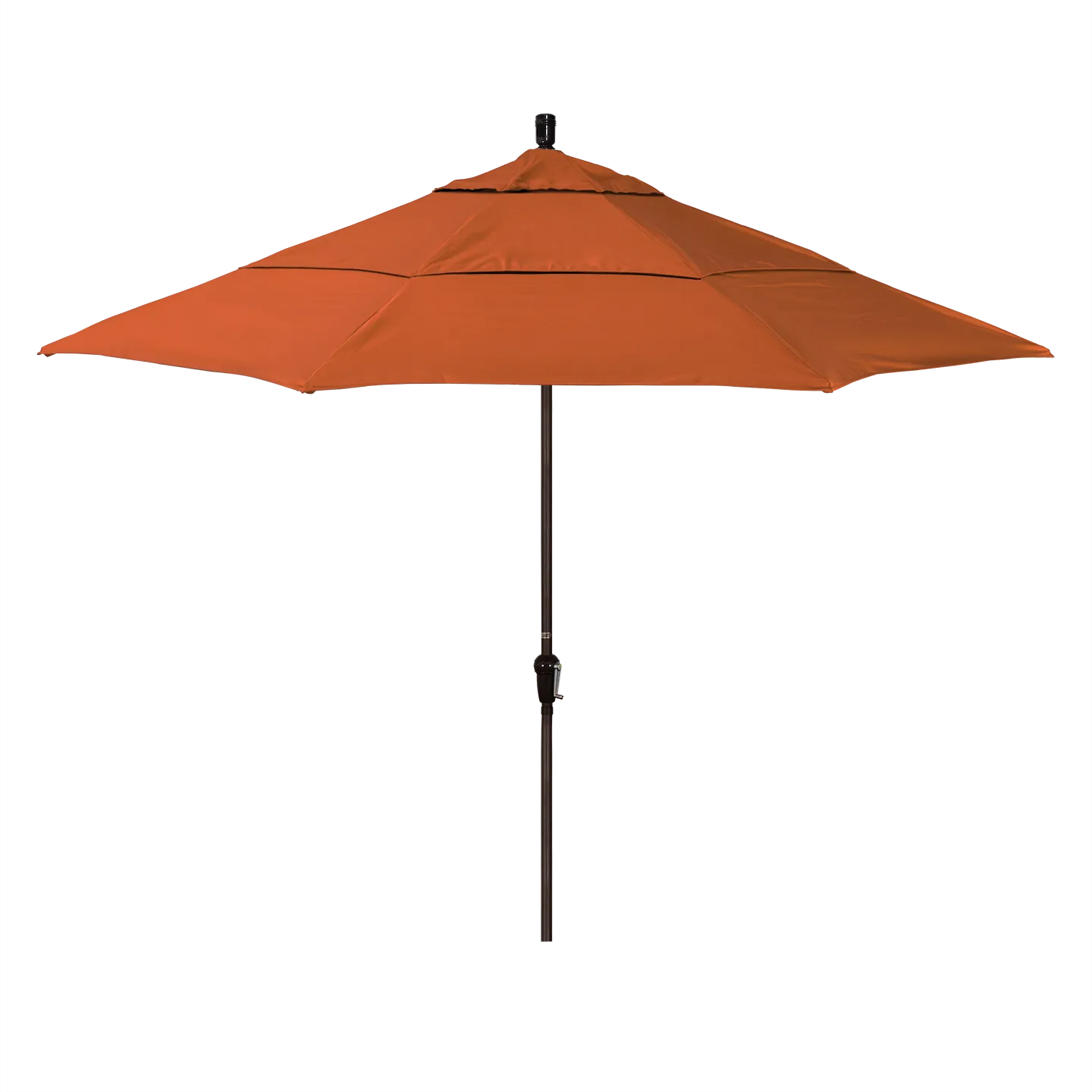 California Umbrella Sunset Series 11 ft Patio Umbrella - Residential Grade with Auto Tilt and Crank Lift