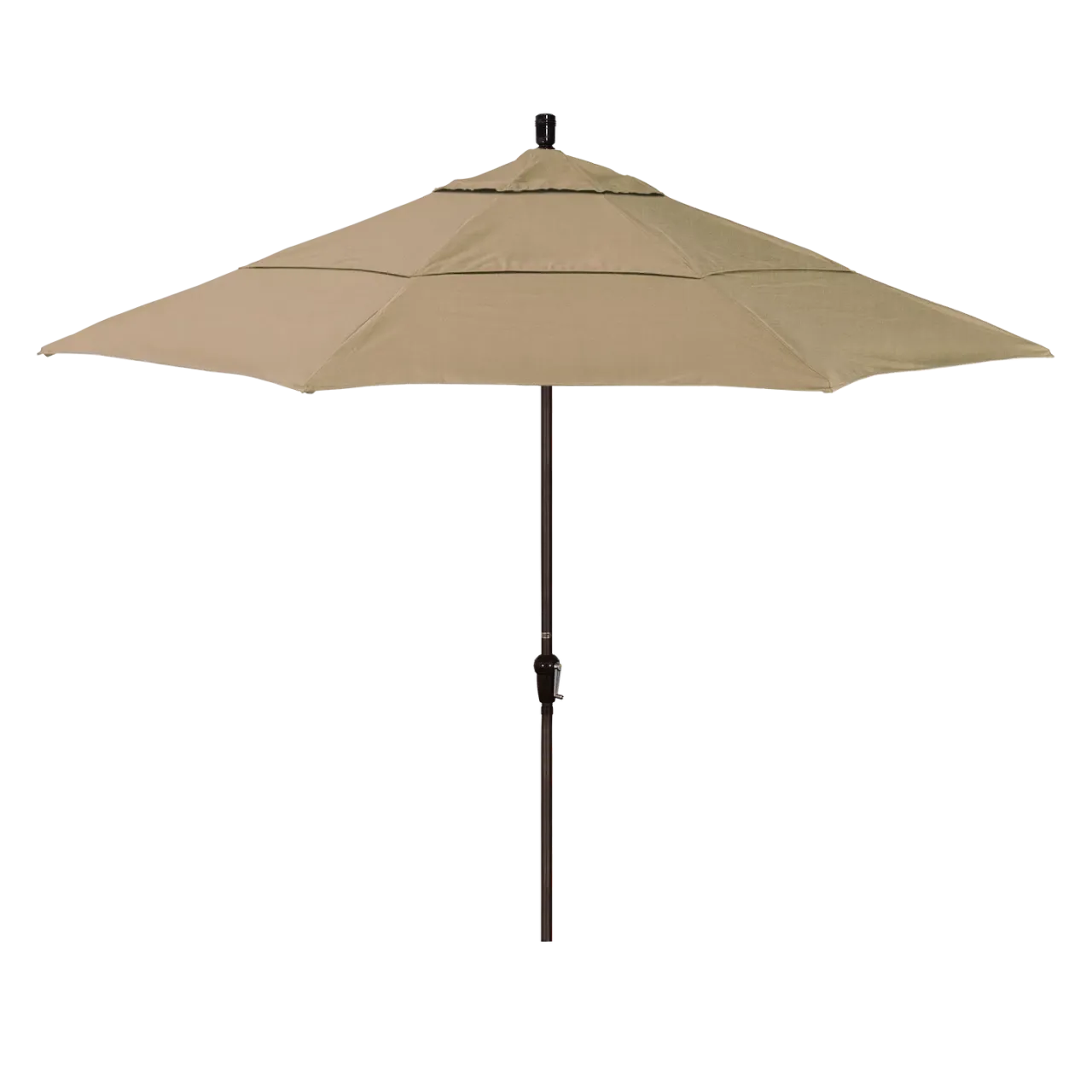 California Umbrella Sunset Series 11 ft Patio Umbrella - Residential Grade with Auto Tilt and Crank Lift