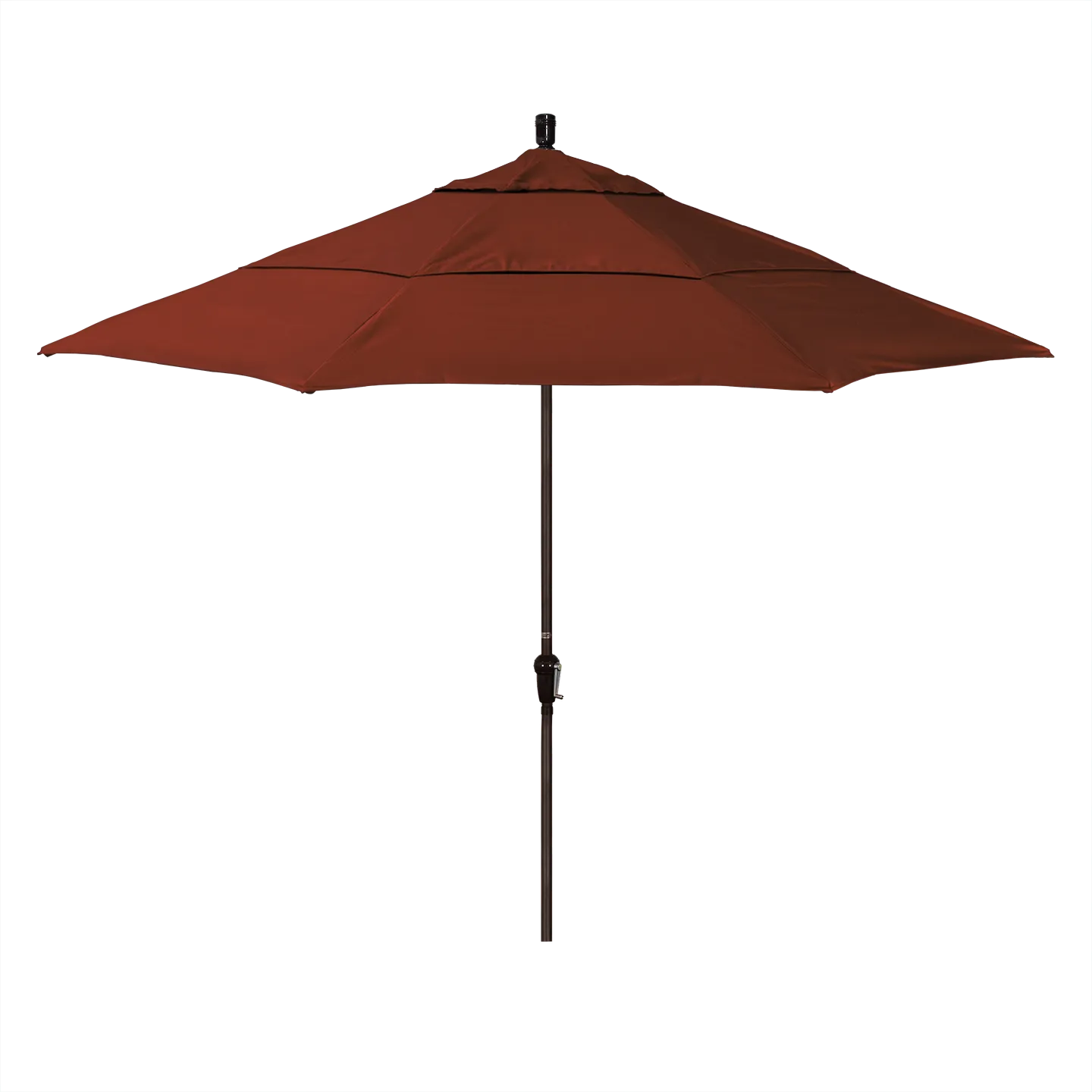 California Umbrella Sunset Series 11 ft Patio Umbrella - Residential Grade with Auto Tilt and Crank Lift