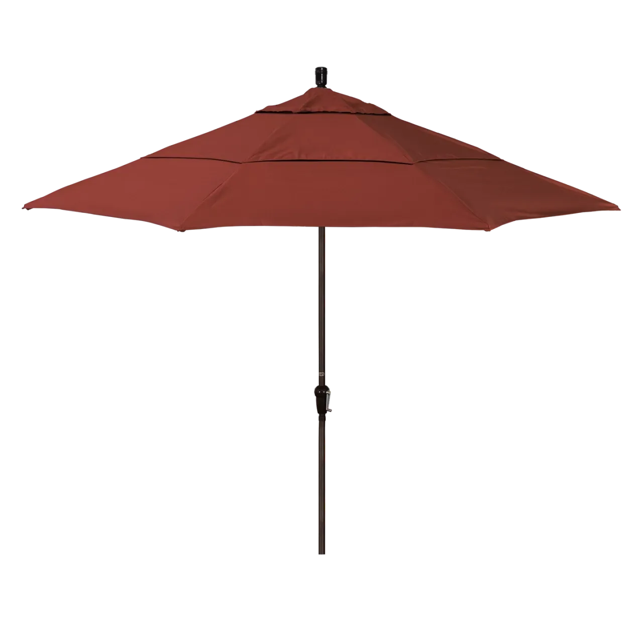 California Umbrella Sunset Series 11 ft Patio Umbrella - Residential Grade with Auto Tilt and Crank Lift