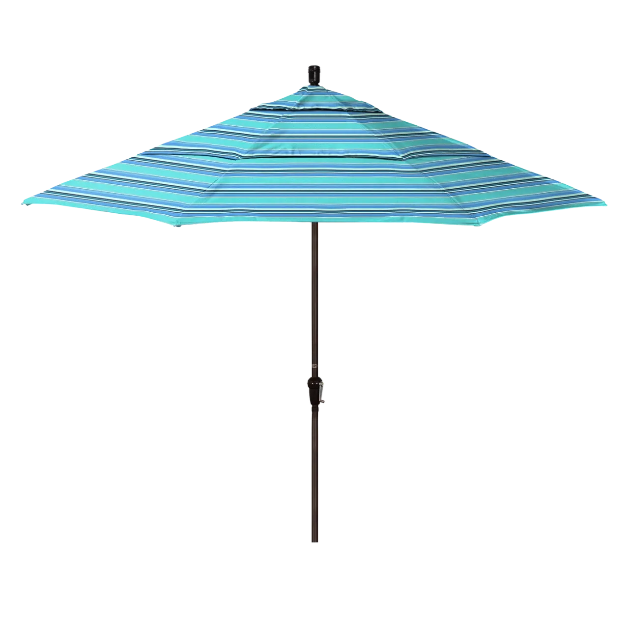 California Umbrella Sunset Series 11 ft Patio Umbrella - Residential Grade with Auto Tilt and Crank Lift