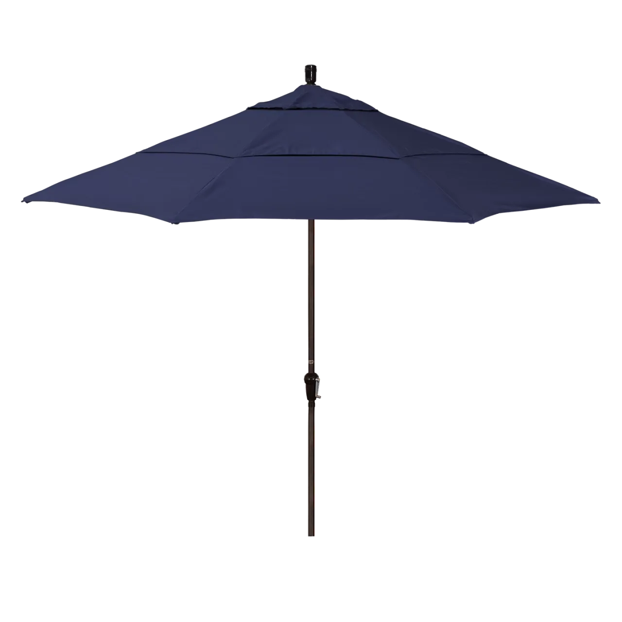 California Umbrella Sunset Series 11 ft Patio Umbrella - Residential Grade with Auto Tilt and Crank Lift