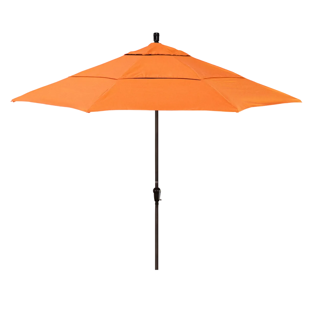 California Umbrella Sunset Series 11 ft Patio Umbrella - Residential Grade with Auto Tilt and Crank Lift