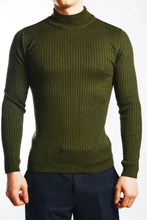 Cambridge Ribbed Mockneck Euro Sweater