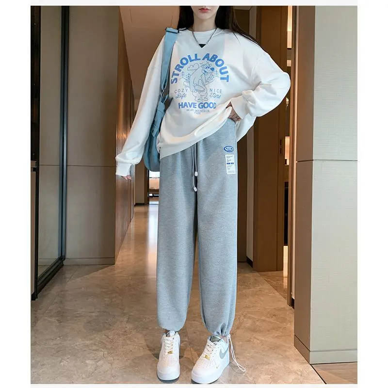 Casual Banana-Shaped Plus Sports Loose Fit Sweatpants