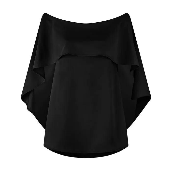 CAZINC THE LABEL MANHATTAN OFF THE SHOULDER TOP IN BLACK