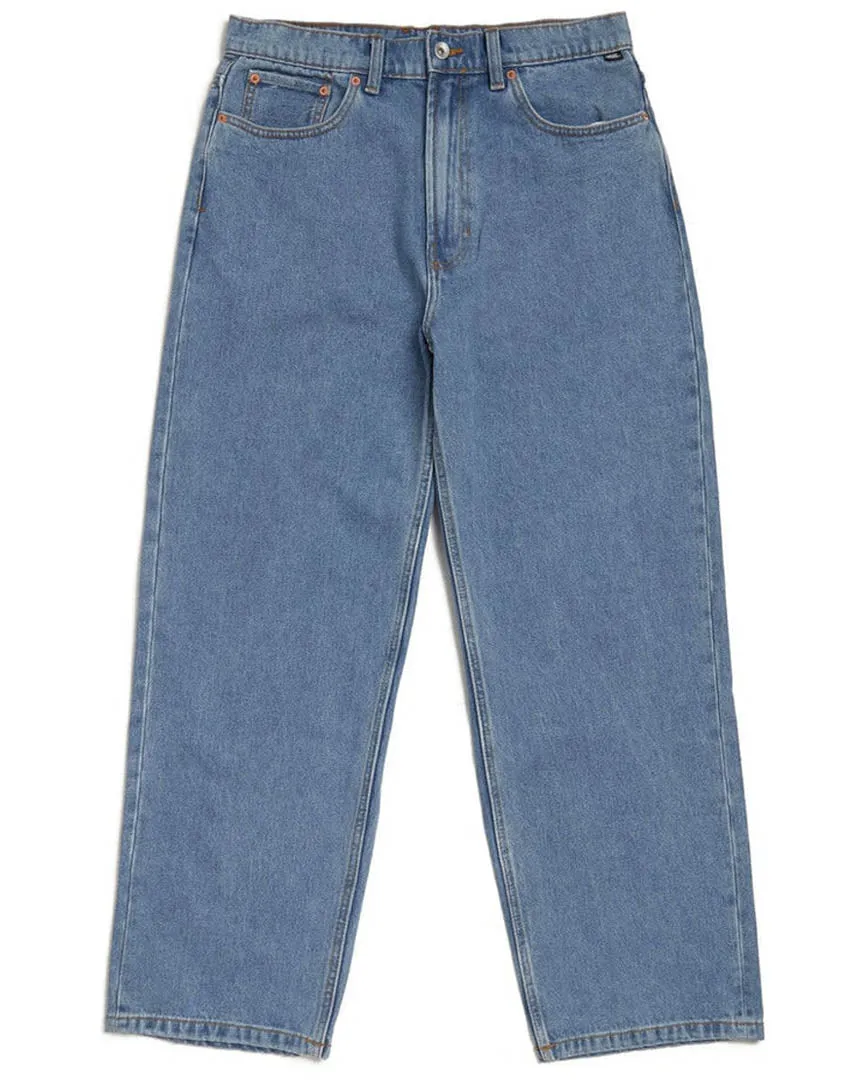 Check-5 Baggy Denim Pant Jeans - Stonewash/Blue