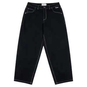 Classic Baggy Denim Pants - Black