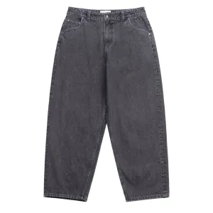 Classic Baggy Denim Pants - Faded Black