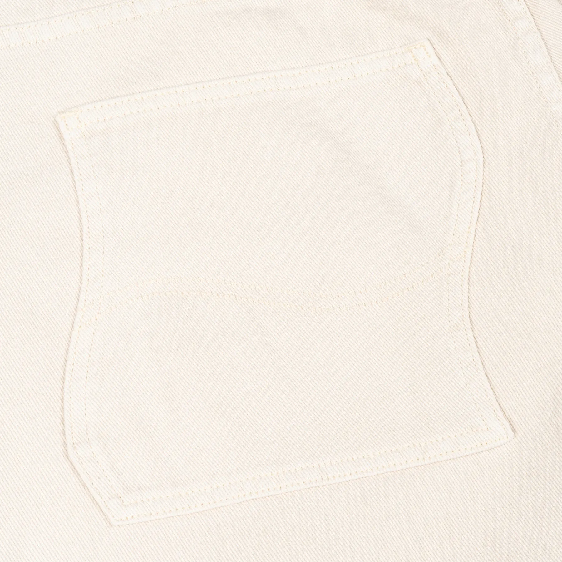 Classic Baggy Denim Pants - Warm White