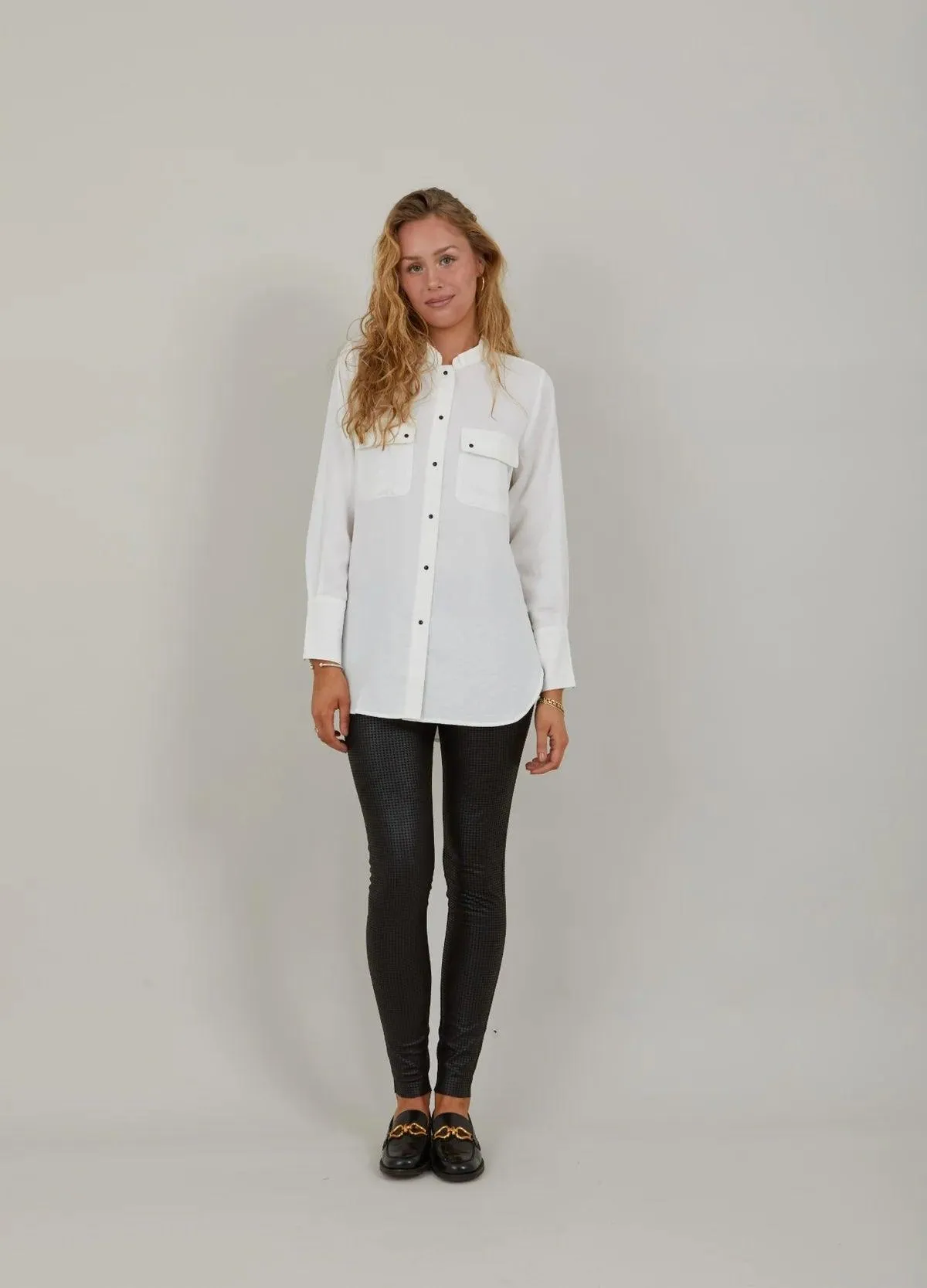 Coster White Shirt with Pockets