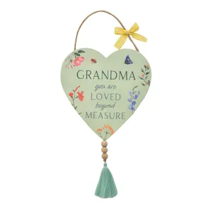 Cottage Garden Hanging Plaque - Grandma