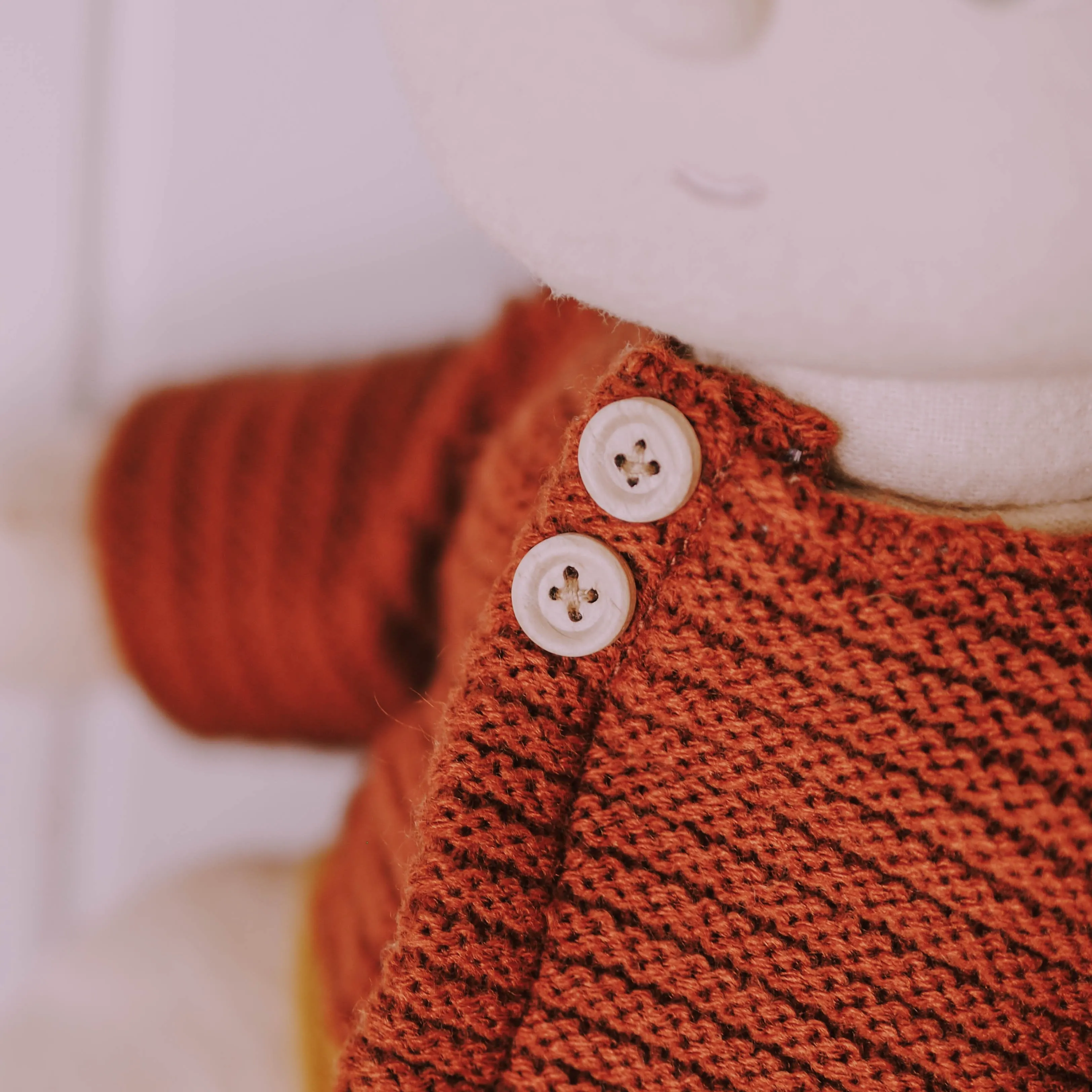 Dinkum Dolls Cardigan - Chestnut