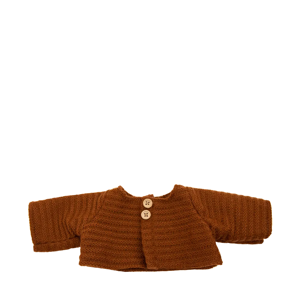 Dinkum Dolls Cardigan - Chestnut