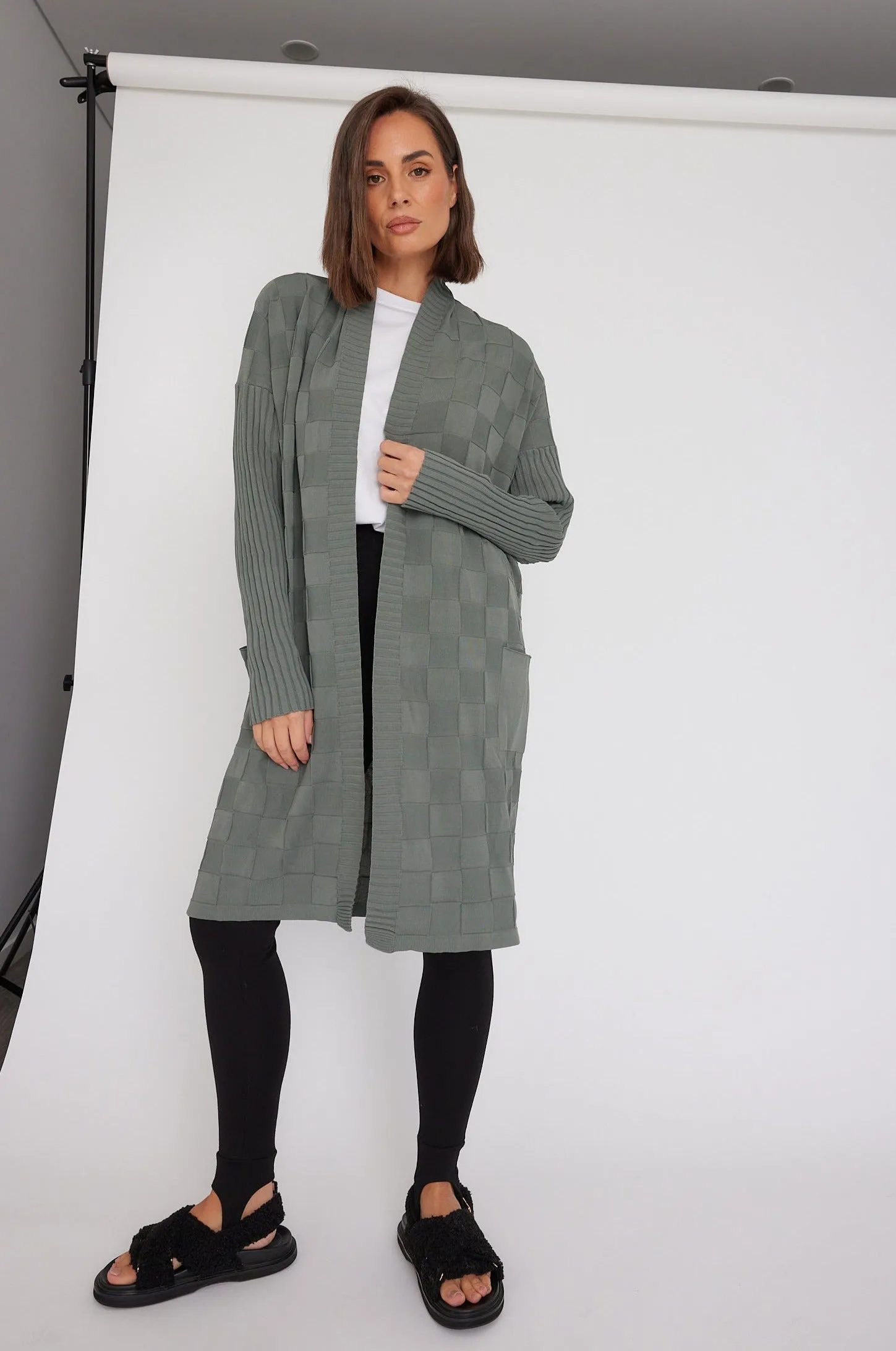 ELIZUS Cardigan Hunter Green