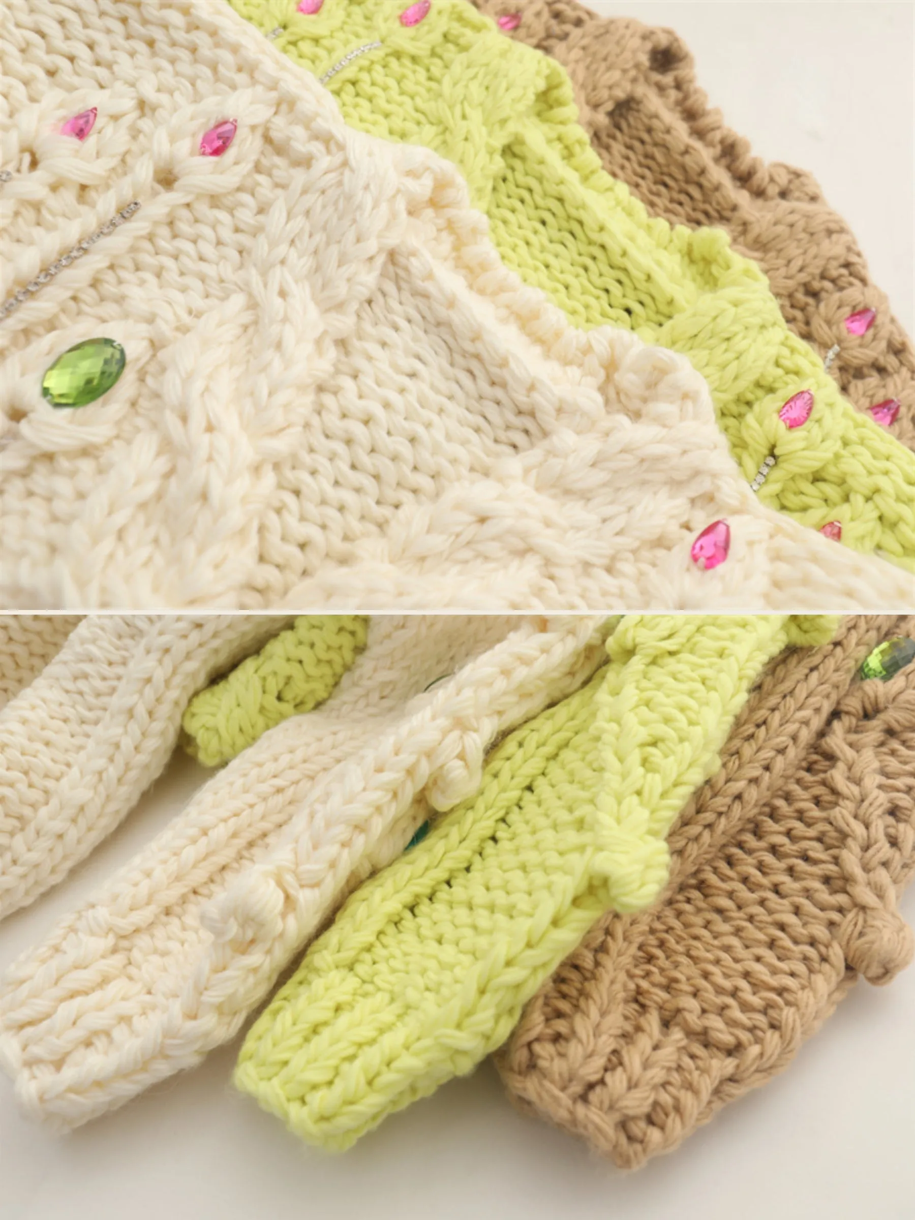 Emilia Knit Cardigan in Lime