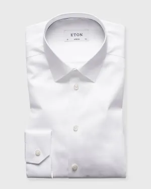 ETON 30008881100 WHITE SIGNATURE TWILL SUPER-SLIM SC SHIRT