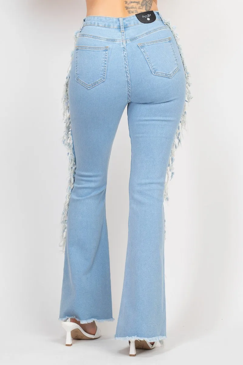 Fringe Flare Denim Jeans