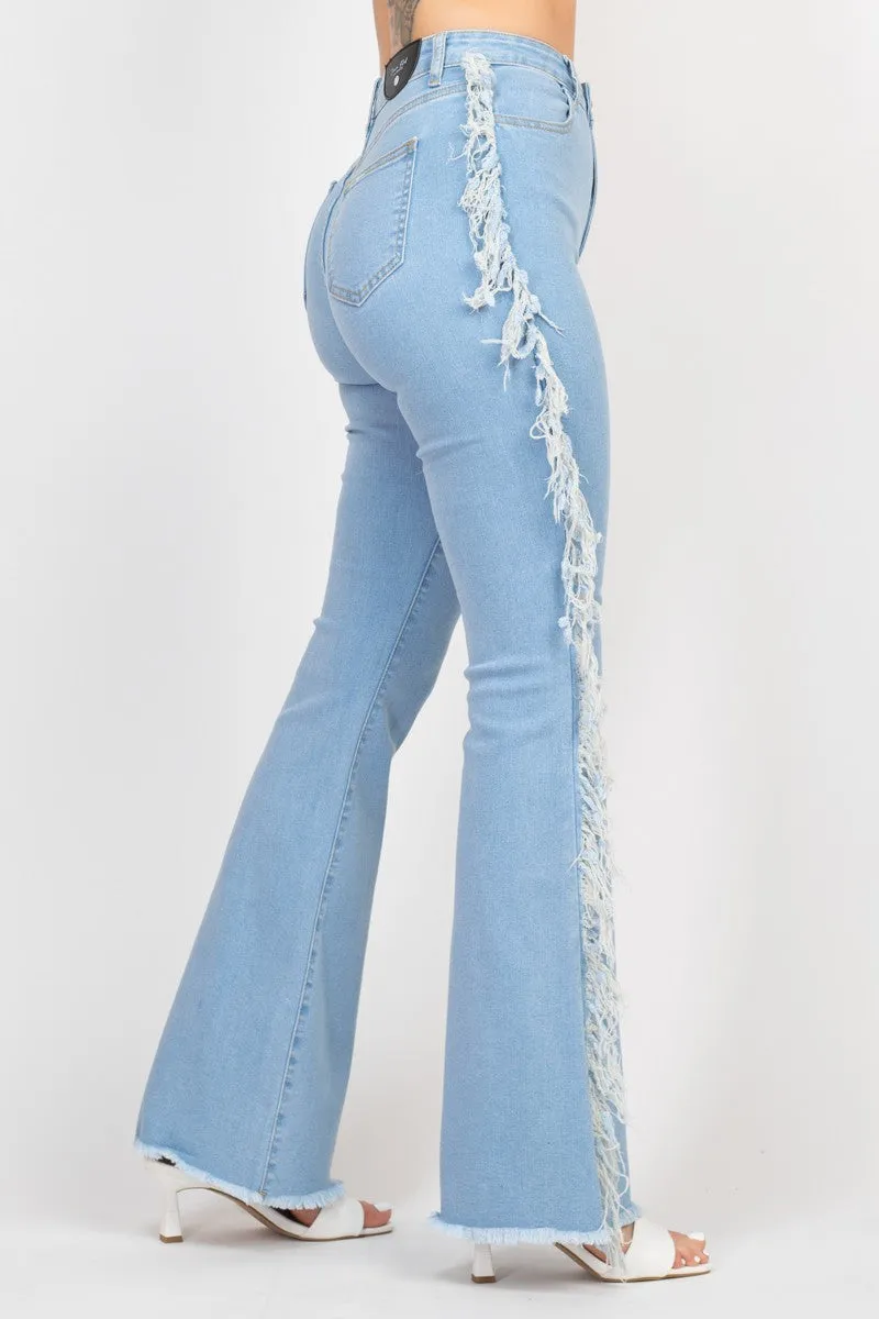 Fringe Flare Denim Jeans