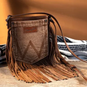 Fringe Pocket Crossbody Brown