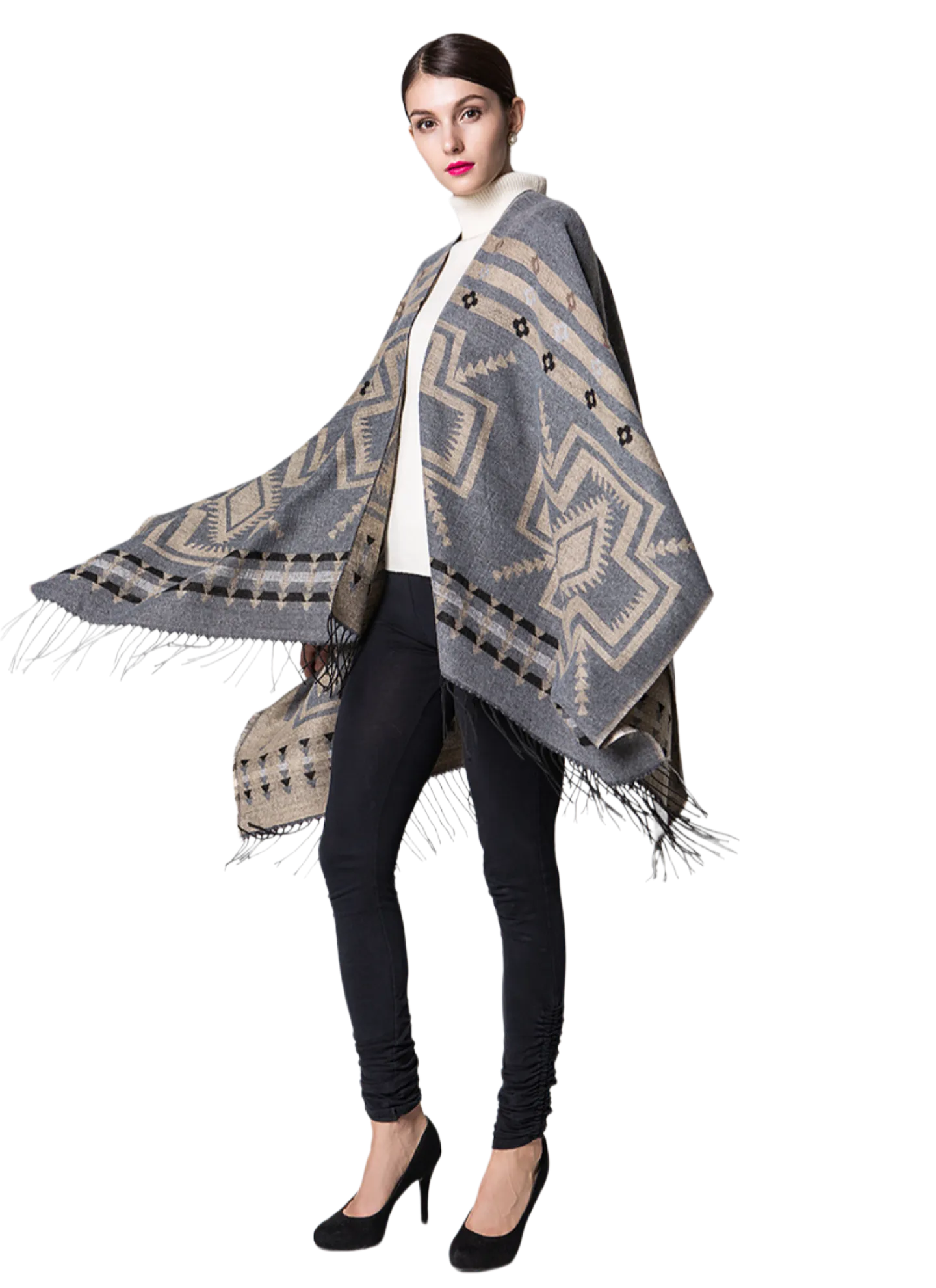 Geometric Santa Fe Southwest Poncho #Ilovemyponcho